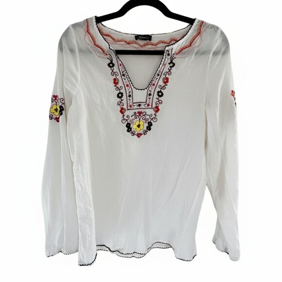 Sugarlips  Embroidered Boho Top - Picture 1 of 6